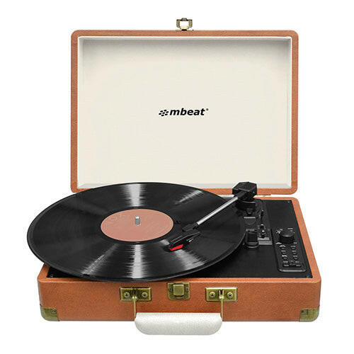 mbeat - Woodstock Retro Turntable with USB & Bluetooth