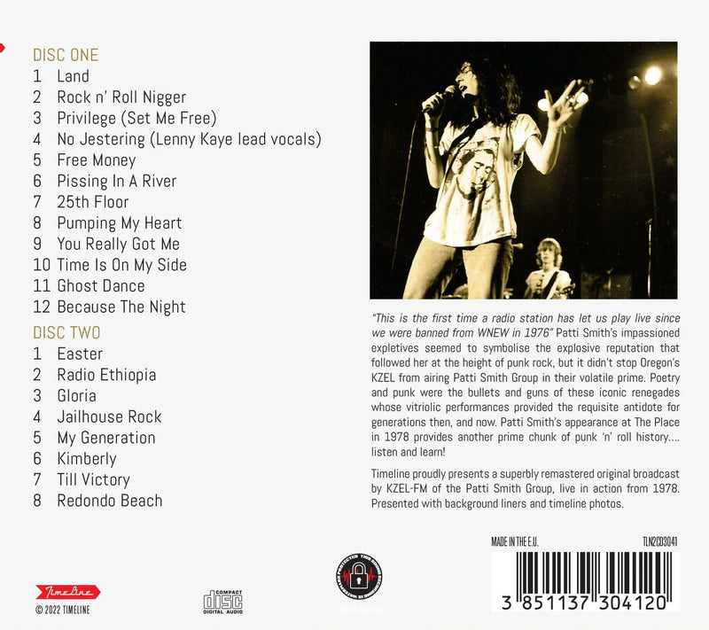 Patti Smith - Live in Oregon 1978 - CD