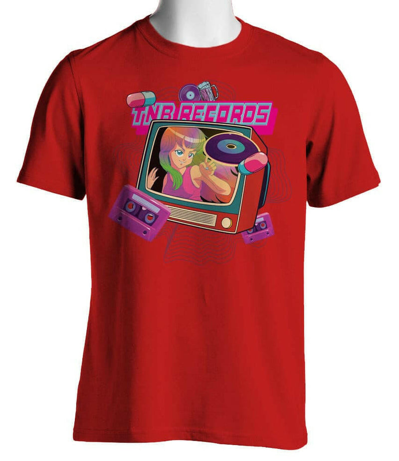 TNB Records - Electro 80s - T-Shirt Red