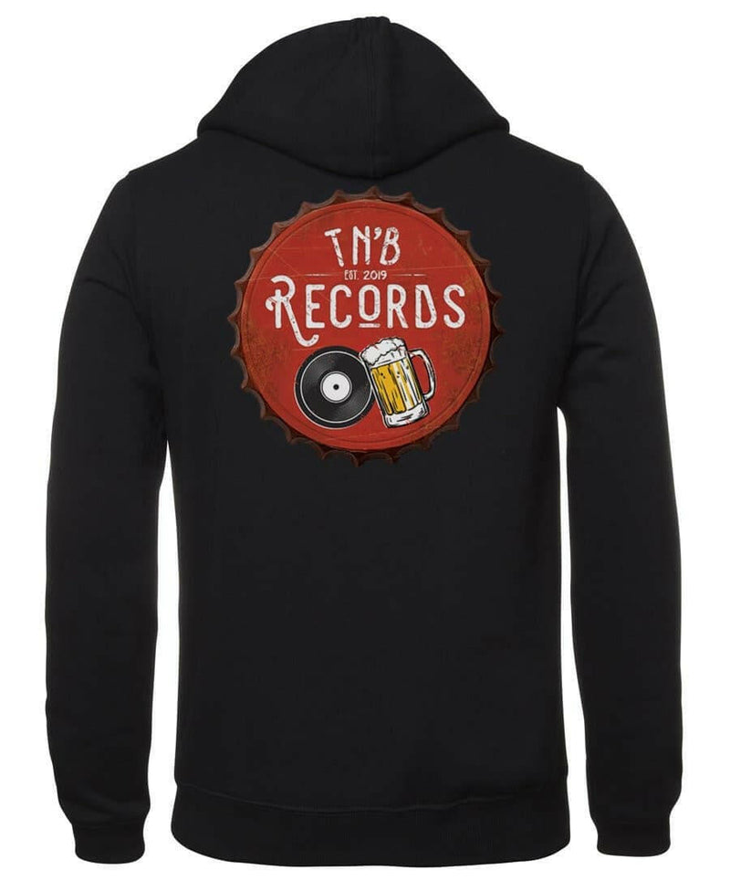 TNB RECORDS - Classic Logo - Hoodie Jumper - BLACK.