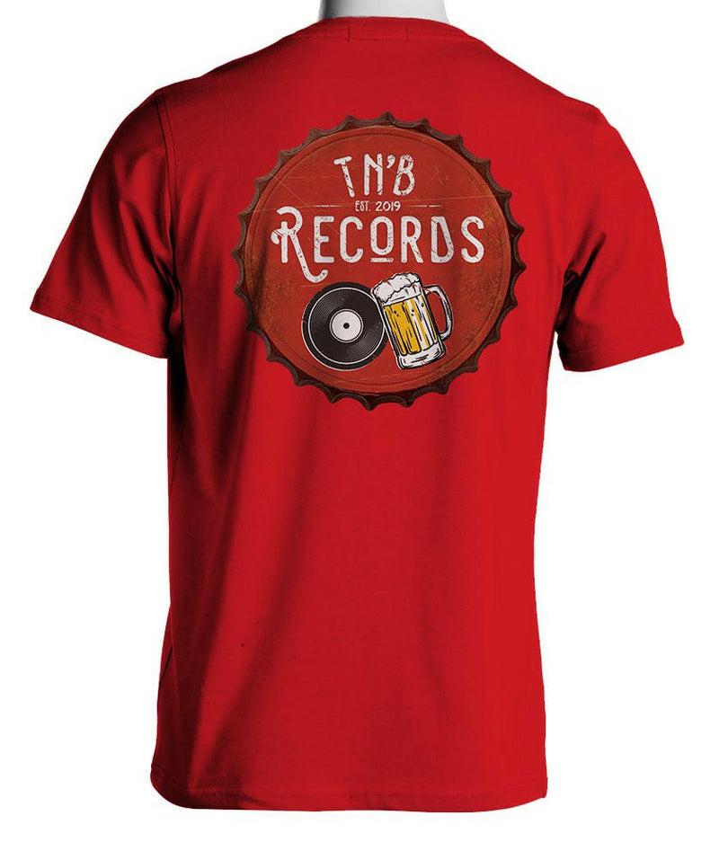 TNB Records - 2-Sided T-Shirt - Red